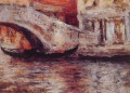 Gondolas Along Venetian Canal impressionism William Merritt Chase Venice